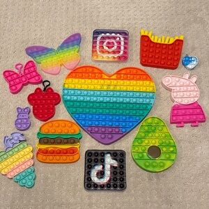 Colorful Pop It Fidget Toy Collection